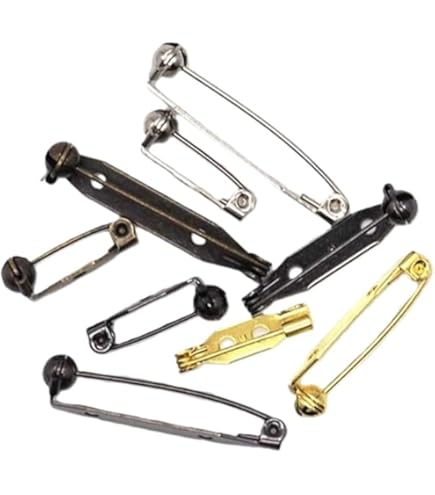 Amazon.co.jp: 日本製 10個セット 28mm ゴールド 回転造花ピン 28ミリ