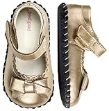 [ペディペド] pediped オリジナルズ Betty ベティ - ファーストベビーシューズ シャンパン S (6-12 mos) 【並行輸入】