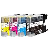 LC12-4PK 【4色パック】(ブラザー用) B/ue製 互換 インクカートリッジ