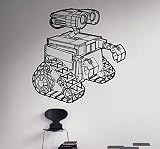 ウォーリーWall Decalディズニー漫画ロボットビニールステッカーホームデコレーションアイデアインテリア取り外し可能子供部屋壁アート7 ( WLE )