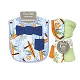 DRESS UP BOWTIE BIB AND BURP CLOTH SET - SURF'S UP by Trend Lab [並行輸入品]