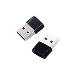 USB 変換アダプタ Type-C (メス) to USB (オス) 小型USB2.0 【2個/セット】急速充電＆データ同期 Type-C コネクタコンバータ PC、パソコン、ター スマホ、充電器等対応 (プラスチック 黒)