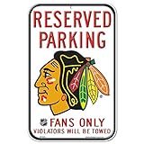 NHL公式Chicago Blackhawks 11-by-17インチプラスチック予約プラスチックサイン