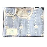 ホッペッタ Hoppetta 6重ガーゼスリーパー ギフトセット ブルー (キッズサイズ) 8883