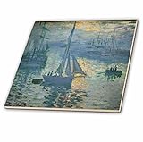 フローレン – モネビンテージアート – 印刷のMonet Painting On the Sea – タイル 8" ct_205060_7
