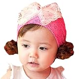 サクララ （Sakulala）ヘアバンド 帽子 ヘッドバンド リボン レース ウィッグ 女の子 ヘアターバン ヘアアクセサリー ベビー キッズ 赤ちゃん 子供 バンダナ 三角巾 写真小道具