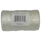 In the Breeze BraidedポリエステルバルクKite Line、ホワイト、150 lb x 500 ft
