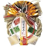 正月飾り 四季彩 玄関飾り しめ飾り しめ縄 コンパクト 室内 玄関 正月 新年 金色 水引 LD8654
