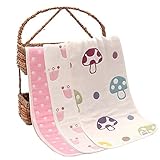 ガーゼタオルベビータオル赤ちゃんタオル6層ガーゼ100％コットンタオルベビータオル吸収可能速乾（25×50cm） 3枚(03)