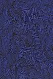 BLIK パターン柄壁紙ステッカー Deep Blue Pattern Wall Tiles アメリカ発 きれいに剥がせて壁を傷めないので賃貸にもOK!