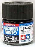 タミヤカラー ラッカー塗料 LP-40 メタリックブラック つやあり