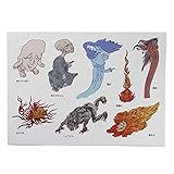 puikko シール 鳥山石燕 妖怪絵1 (透明シール)