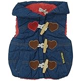 【秋冬物】 CHILD CHAMP(チャイルド チャンプ) ダンガリー裏モコモコファー衿付き中綿ベスト 95cm /NB NO.C-86153603