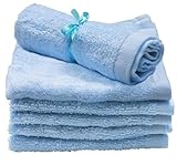 Bamboo Baby Washcloths Soft Organic Blue for Bathing and Skin Care by Josh and Jill Baby Shoppe