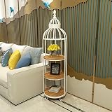 フラワースタンドアイアンアートマルチレイヤーフロアスタンドバルコニーリビングルーム屋内と屋外スペース節約多機能シェルフポットラック (色 : B)