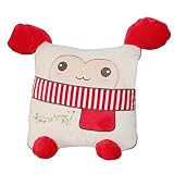 Sunnyhome007 Multi-functional Foldable Coral Fleece Air Conditioning Blanket Cartoon Pillow 2 in 1 A