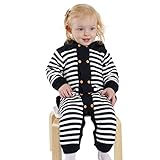 ベビー服 あったか ロンパース 新生児 カーディガン 長袖 キッズ カバーオール 体温調節 フード付き 春 秋 冬着 ニット編み 男の子 女の子 もこもこ 出産祝い (65CM(13-18ヶ月), ブ