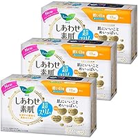 【まとめ買い】ロリエ しあわせ素肌 超スリム 軽い日用 羽なし17㎝ 32コ入&times;3セット(96コ)