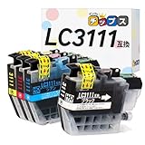 インクのチップス ブラザー用 LC3111 互換インク LC3111-4PK 4色セット 染料 ＜発色の良いHDカラー使用＞ ＜残量検知対応ICチップ搭載＞ 対応機種:DCP-J572N / DCP-J577N / DCP-J582N / DCP-J587N / DCP-J972N / DCP-J973N / DCP-J978N-B/DCP-J978N-W/DCP-J981N など