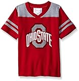 NCAA Ohio State Buckeyes幼児用男の子サッカーシャツ、レッド、4