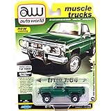 auto world 1:64SCALE PREMIUM RELEASE "1980 CHEVY CUSTOM DELUXE STEPSIDE (BRIGHT GREEN)" オートワールド 1：64スケール プレミアム・リリース 「1980 シェビーカスタム デラックス ステップサイド(ブライトグリーン)」