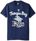 MLB Tampa Bay Raysメンズ58t Tシャツ、ネイビー、ミディアム