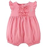 Ralph Lauren(ラルフローレン) ラッフルドショートオール(Pink)カバーオール 12M(9-12ヶ月)[並行輸入品]