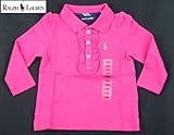 【インポートブランド正規品】ラルフローレン /LALPH LAUREN 子供用 ポロシャツ 長袖 (12Ｍ, ピンク)