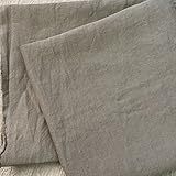 布地専門店 kijiya 高密度 ベルギー リネン 100％ 生地 幅114cm×長1m単位販売 遠州織物 やわらか仕上げ 麻100％ 布 k-rn5066 (9 ベージュ)