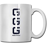 力の輪 ボクサー ゴロフキン マグカップ 陶器 キッチン 家庭用 オフイス 330ml 白 お茶 耐熱 カップ プレゼント