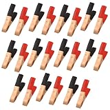 uxcell ワニ口クリップ　テストリード　コッパートーン　工作用　20個入　30A