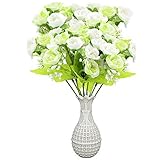 topixdeals 3 Bunchガーデン人工花ミニチュアFake Rose Bouquetsウェディングホームパーティー装飾、A Bunch of 7 Ranch、21ヘッド