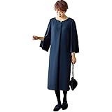 Amazon Co Jp Nissen ニッセン 喪服 礼服 フォーマル ワンピース 前開き 授乳にも 七分袖 着脱楽々 キーネック レディース 服 ファッション小物