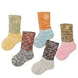 赤ちゃん防寒靴下5足セット子供ベビー 新生児 柔らかい秋冬外用ムール用お祝い出産祝い保温ソックス (7-9歳) [並行輸入品]