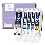 BCI-301+300/5MP 対応 互換インク 5色セット キャノン用【PGBK顔料/HDカラー/残量表示対応】大容量 301 300 PIXUS TS7530 APEX社製チップ採用 インクファクトリー