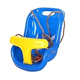 Docooler ハンギング スイングシート インドア キッズ トラピーズチェア プラスチック 屋外 子供 幼児 プレイグラウンド バックヤード トイ用 ロープ付き