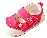 EOZY ベビー靴 幼児 赤ちゃん ファーストシューズ かわいい 女の子 女児 子供 キッズシューズ 柔らかい 歩行練習用 滑り止め 春秋 バラ色 内寸13.5cm