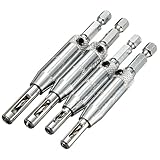 トップ品質4 ピース ドア ロック & ヒンジ ドリル ビット セット自己センタリング パイロット穴hss六角シャンク木材ツール ホールソー diy