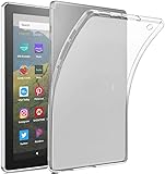 Amazon限定ブランド Fire HD 8 / Fire HD 8 plus ケース (2020/2022/2024 年発売 第10/12世代用) Fire HD 8 / Fire HD 8 plus カバー 落下 衝撃 吸収 擦り傷防止 (クリア)