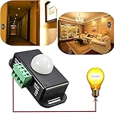 dc 12-24 v mini infrared pir motion sensor switch detector