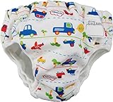 DM便発送　水遊び用パンツ 乗り物柄(80cm) ベビースイミング 水あそびパンツ 男児パンツ型 (80)