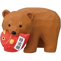 Amazon.co.jp: デコレ コンコンブル 福運び木彫熊 福運び木彫熊 約52