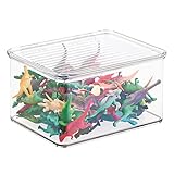 mDesignキッズ/ベビー玩具ストレージボックスforブロック Medium Box クリア LYSB01AO126GK-TOYS