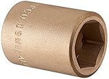 Ampco Safety Tools SS-1/2D19MM Socket Standard Non-Sparking Non-Magnetic Corrosion Resistant 1/2 Dri