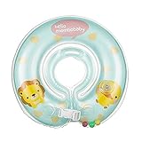 【Pedonir】ベビー 浮き輪 首リング お風呂 可愛い 新生児 専用 大人気 赤ちゃん うきわ 乳幼児 生後0-12か月 ご出産祝い プレゼント　ポンプ付き (グリーン　M)