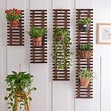 Plant shelf ウォールフラワーラック、バルコニーウォールハンギングプラントシェルフサスペンションセット4つのウォールフラワーポットラック Flower racks ( サイズ さいず : 1