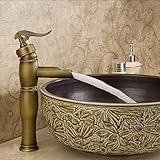 Wovierつや消しニッケル/ Oil Rubbed Bronzeウォーターフォール浴室シンク蛇口、シングルハンドル単穴洗面所蛇口、ミキサータップBasinトールボディ 82871