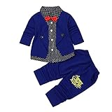 Tovadoo 子供服 ベビー服 男の子 上着+ズボン フォーマル 秋冬 長袖 カッコイイ ファッション 結婚式 発表会 誕生日会