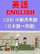 品詞別・初級〜中級英単語 4000（日本語→英語）パート2 Part of-Speech Elementary to Intermediate English Words