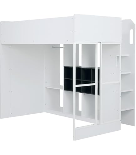 Amazon｜IKEA SMÅSTAD ロフトベッド 90x200cm ホワイトホワイト/デスク